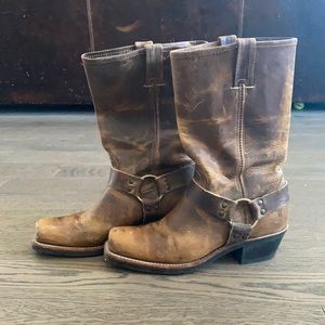 Frye harness boot brown
